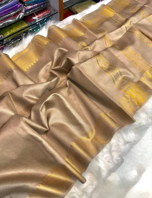 Soft Kota Staple Temple Jari Border Woven Saree – Lightweight Grace with Traditional Elegance